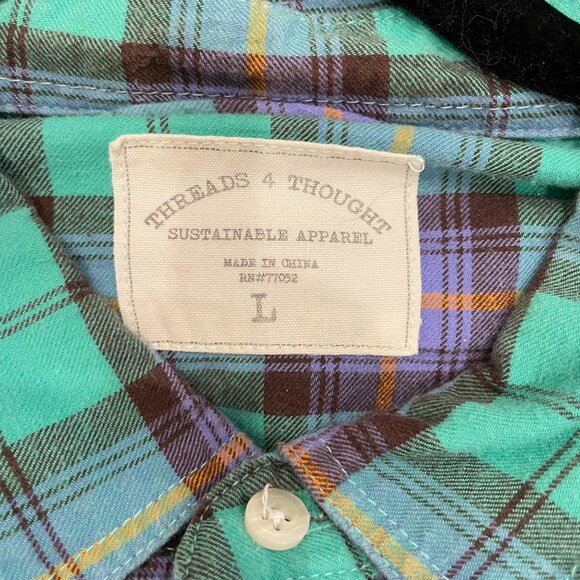 Threads 4 Thought Flannel - Men's Large - Picture 4 of 4